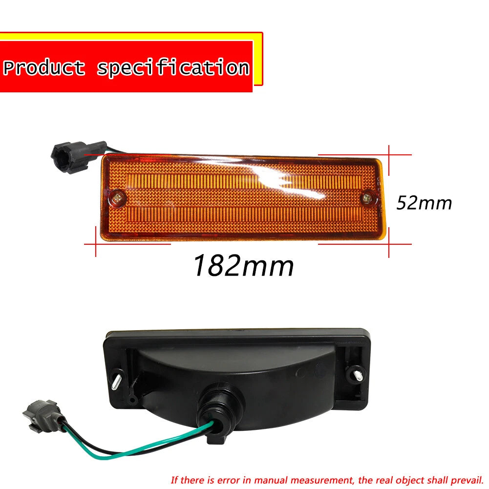 Amber Front Turn Signal Lights for Nissan D21 Hardbody (1988–1997)