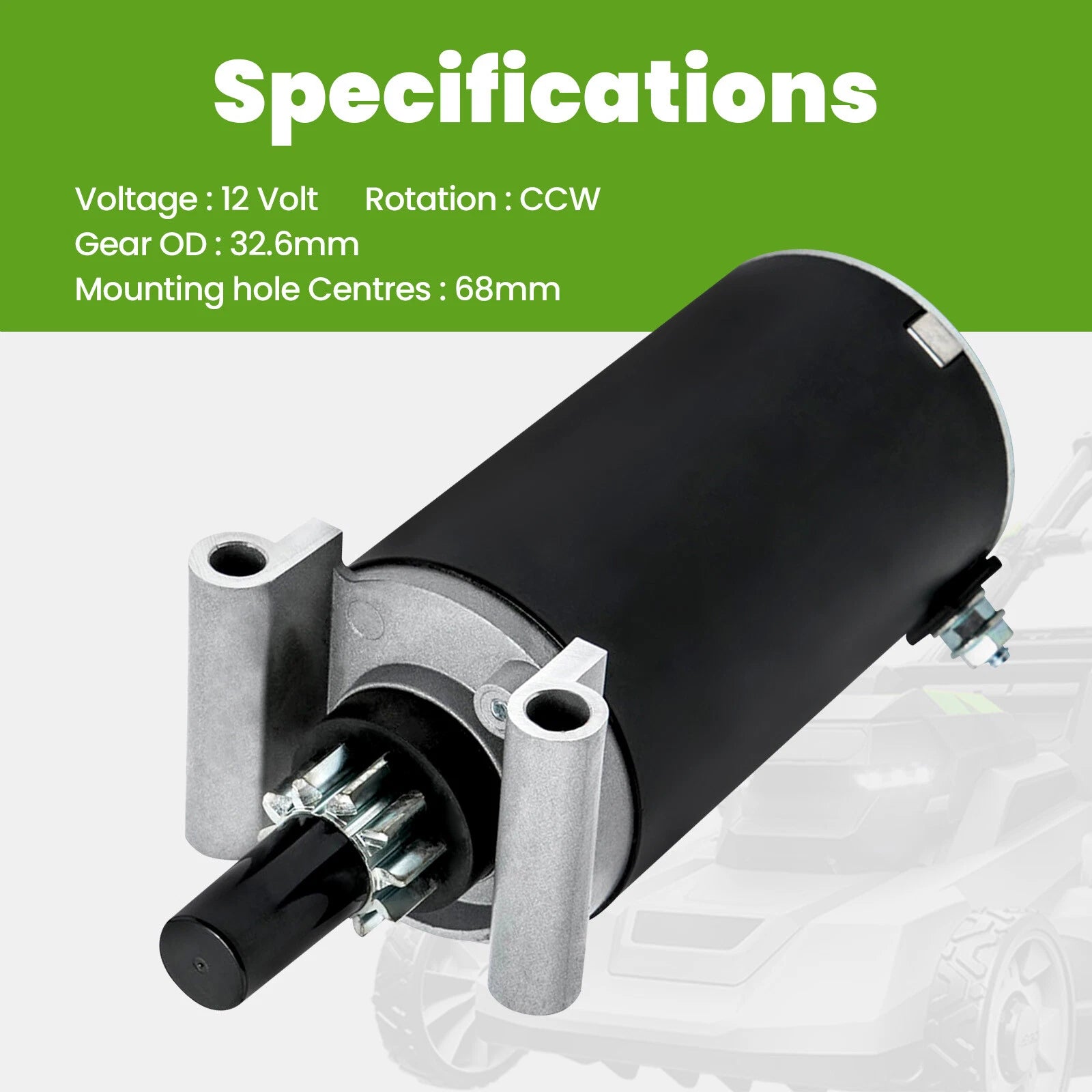 Starter for Kohler Toro Tractors (22HP–26HP)