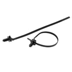 100 Pcs/Set Push Mount Winged Cable Ties for Car Chassis Zip Ties 5D