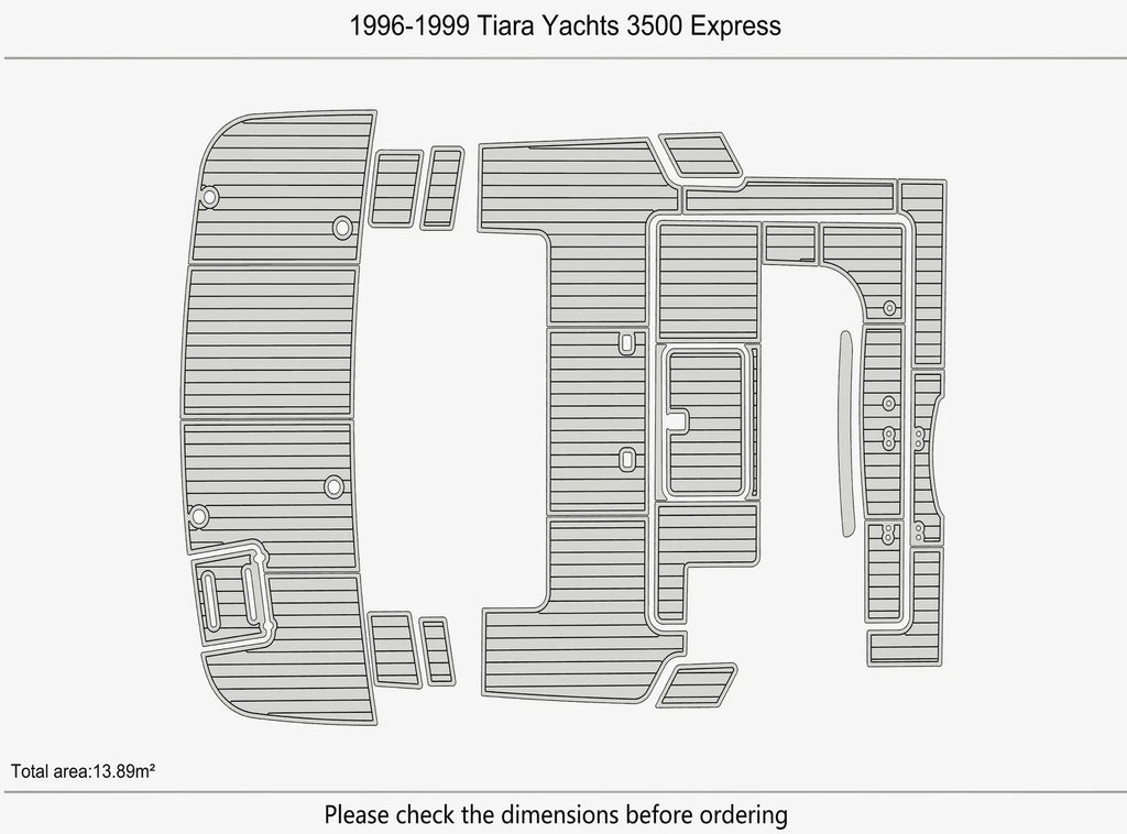 EVA Pads Flooring Mat for Tiara Yachts 3500 Express (1996)