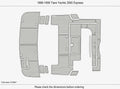 EVA Pads Flooring Mat for Tiara Yachts 3500 Express (1996)