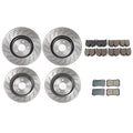 Akebono Euro Brake Kit Disc Rotors Pads for Mercedes R230 SL55 AMG (2002–2008)