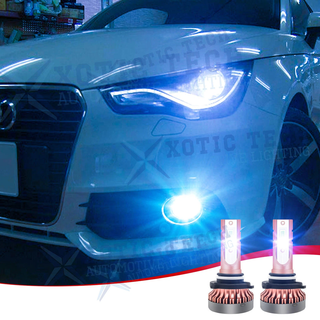 High Power H10 COB LED Driving Fog Light Bulbs for 8000K Ice Blue Kit (—)