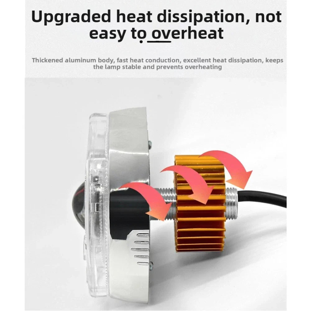 Headlight / 4.5 Inch / Waterproof Aluminum for Motorcycle