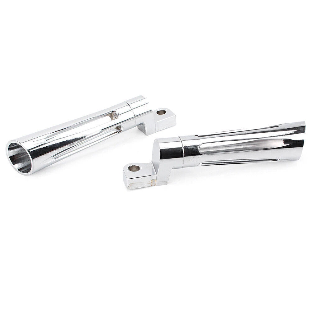 2X Racing Foot Pegs for Harley FXSB/SE FXS FXCW/C XL 1200N/1200T (2010–2017) Chrome