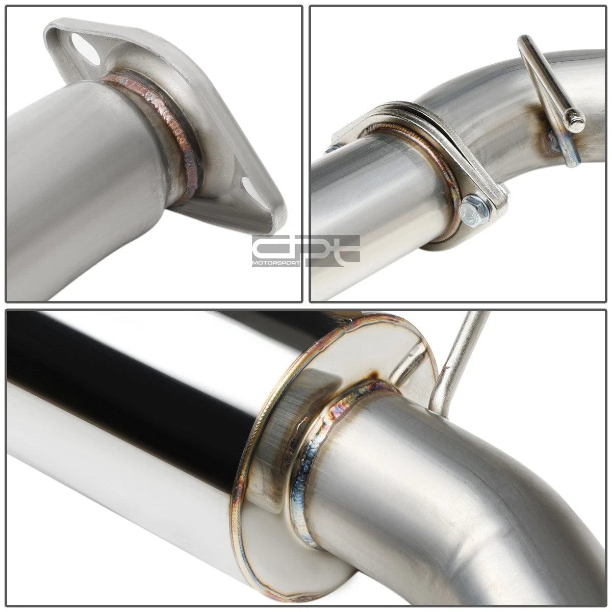 4.5" Round Muffler Tip for Subaru WRX STI (2015–2020) - Stainless Racing Catback