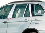 4pc. Luxury FX Stainless Steel Pillar Post Trim for 2000-2006 BMW X5 4DR