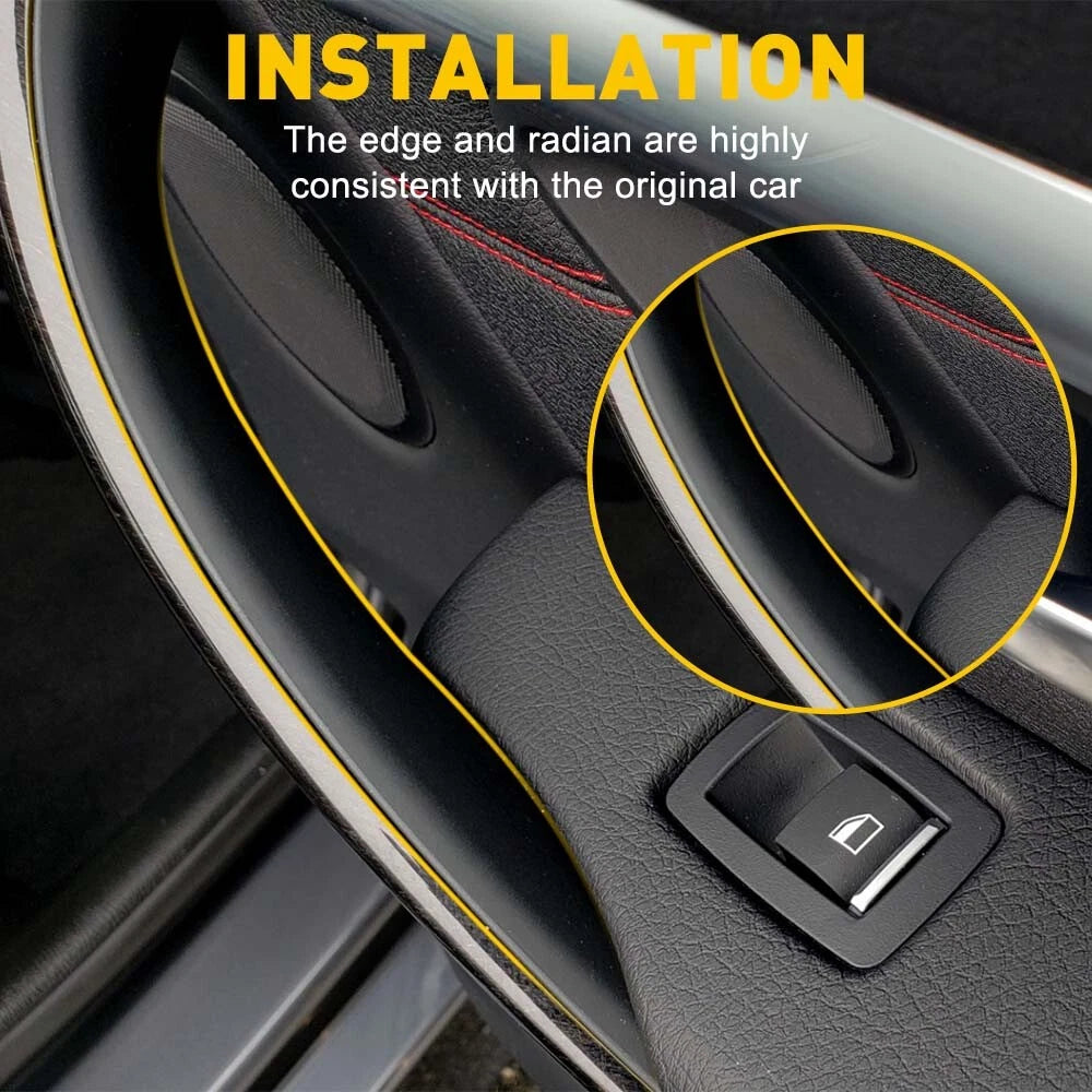 Set of 2 Interior Door Pull Handle Trim Covers for BMW F30 F80 F31 (2012–2019)