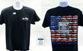 Ford Truck T-Shirt Black Built Ford Tough American Flag for Ford F-Series (1999–2024)