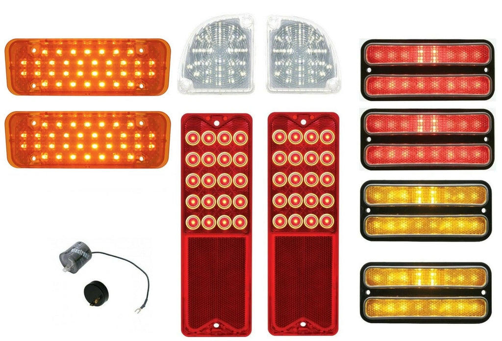 LED Light Kit Complete for 1971-1972 Chevy Truck Tail Turn Reverse Marker
