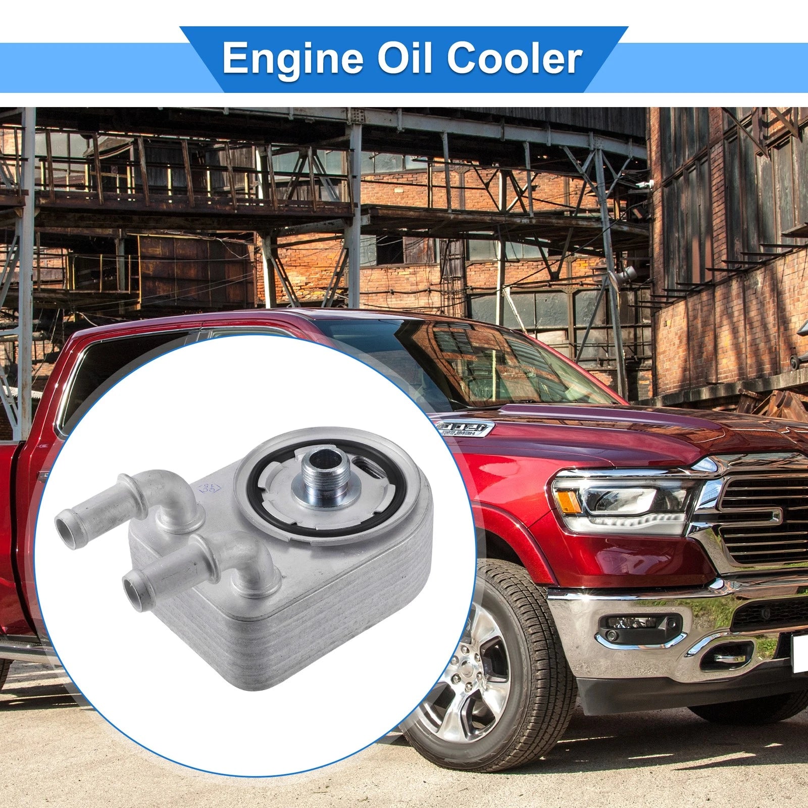 Engine Oil Cooler with Seals & Bolt for Chrysler 200 (2011–2014) No. 4884757AE