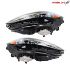 Set of 2 Full LED Headlights for Ford Edge (2019–2021) Black Housing