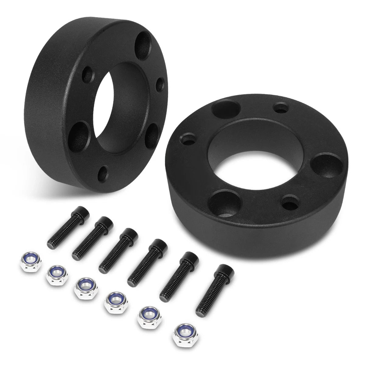 2X Aluminum 2.5" Leveling Front Strut Top Mount Lift Spacers for Ford F-150 (2004–2017)