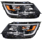 Headlights for Ford Explorer (2016–2019) Left+Right Pair Halogen LED DRL