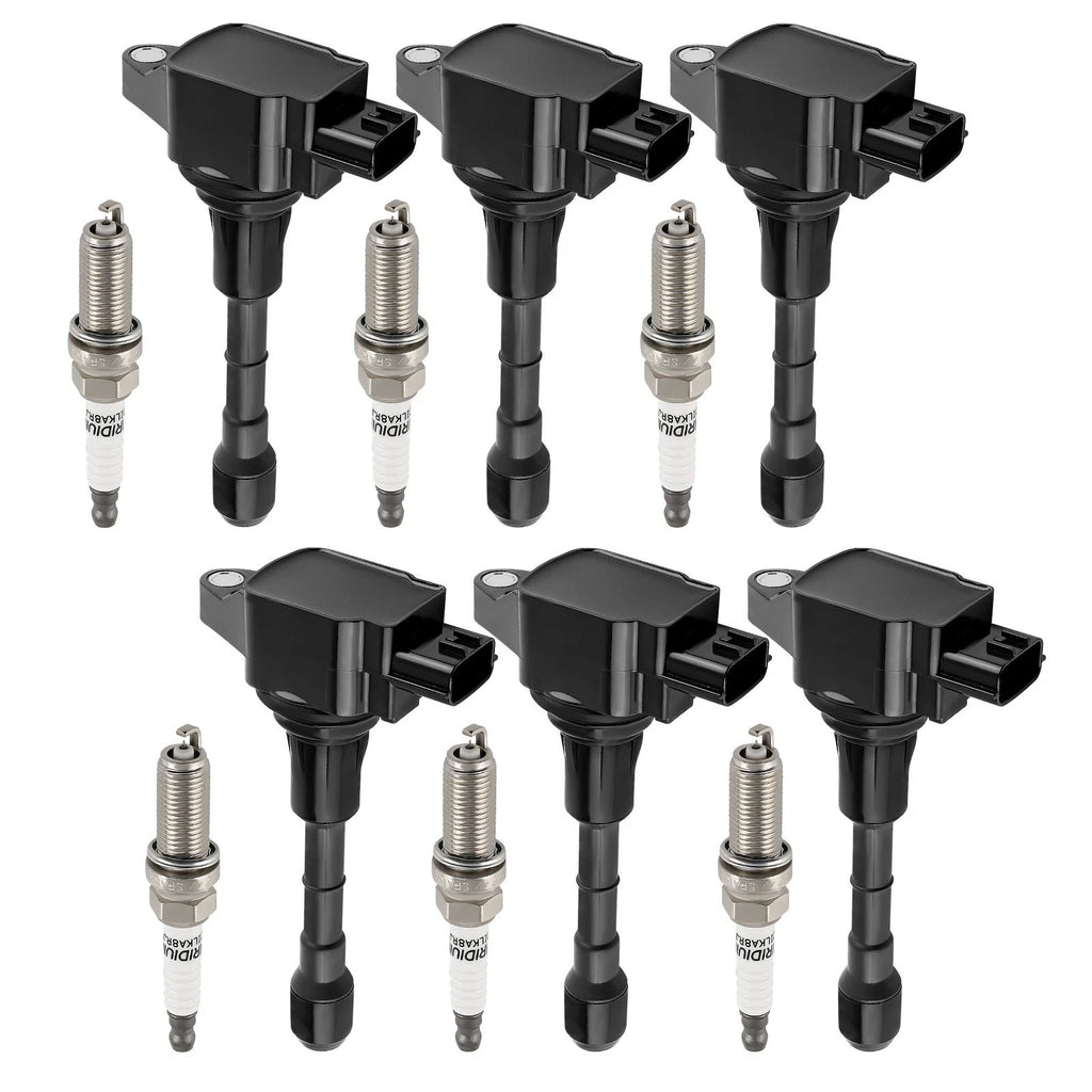 6X Ignition Coil & 6X Spark Plug for Nissan 370Z Infiniti EX37 (2013) UF617
