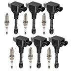 6X Ignition Coil & 6X Spark Plug for Nissan 370Z Infiniti EX37 (2013) UF617
