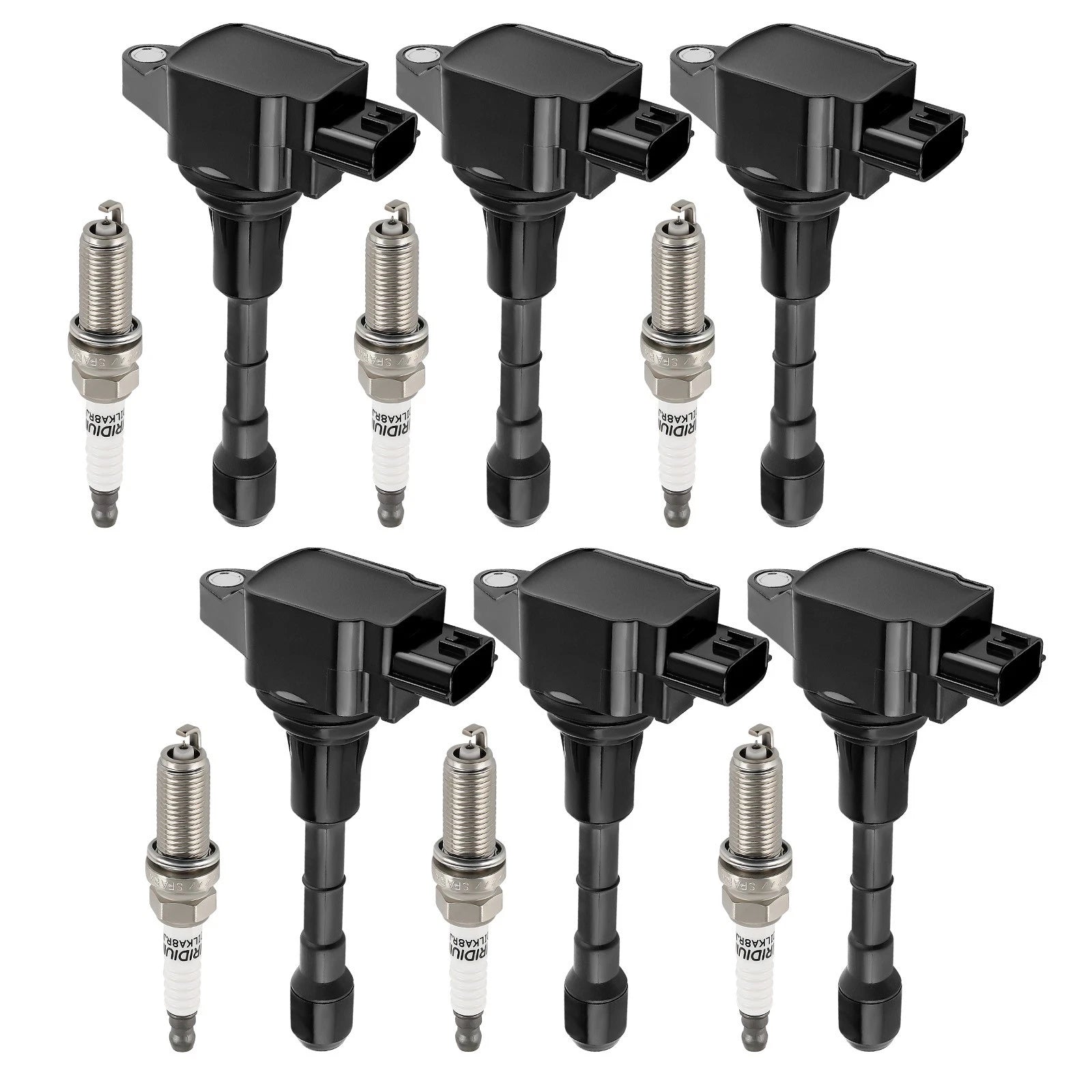 6X Ignition Coil & 6X Spark Plug for Nissan 370Z Infiniti EX37 (2013) UF617