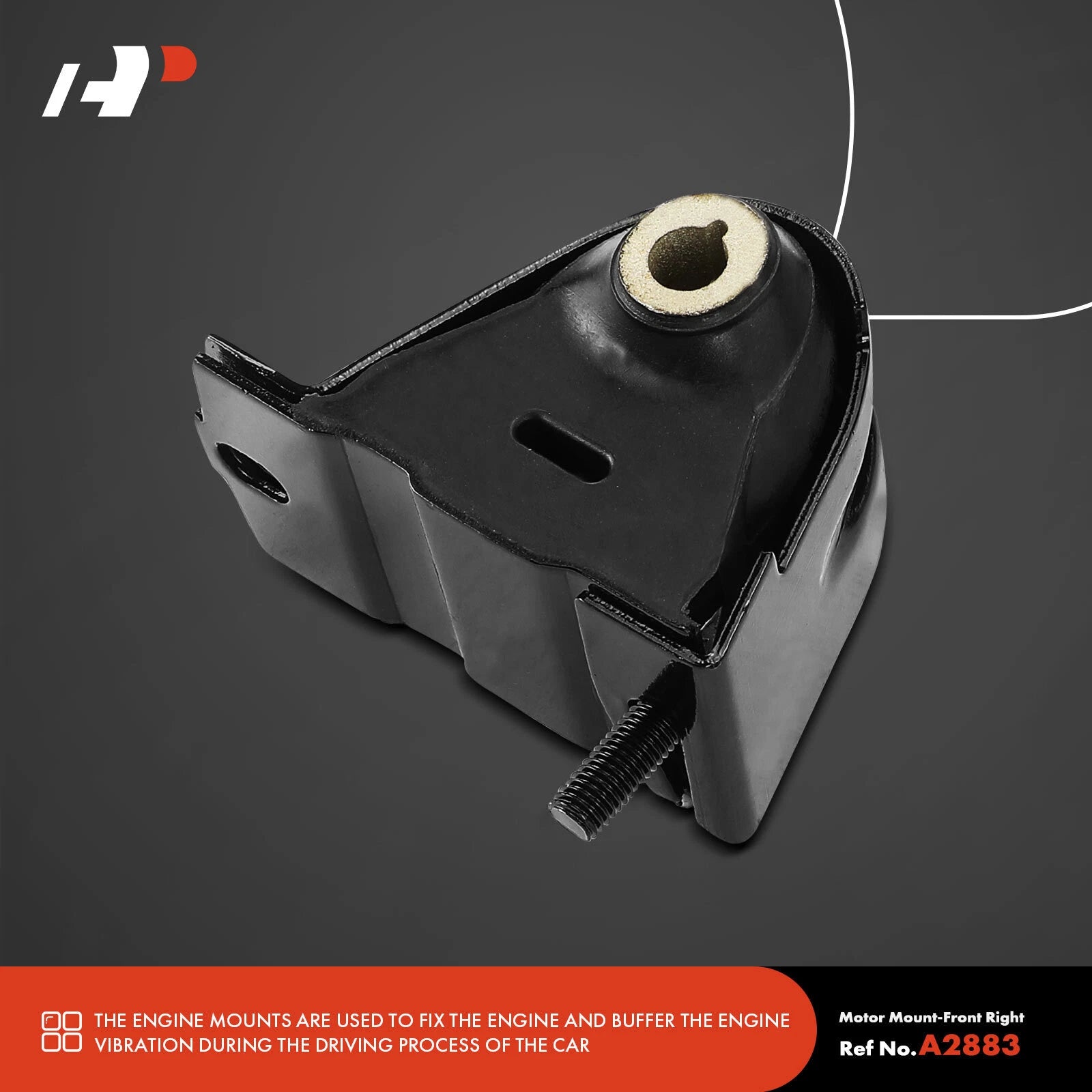 3X Front Engine Motor & Transmission Mount for Jeep Wrangler (1997-2006)