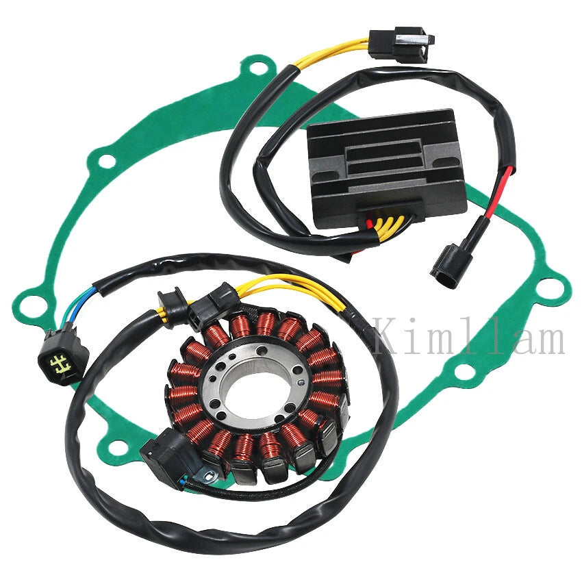 Stator Coil + Regulator Rectifier + Gasket for Suzuki DR-Z400E DR-Z400SM DR-Z400S (2000–2023)
