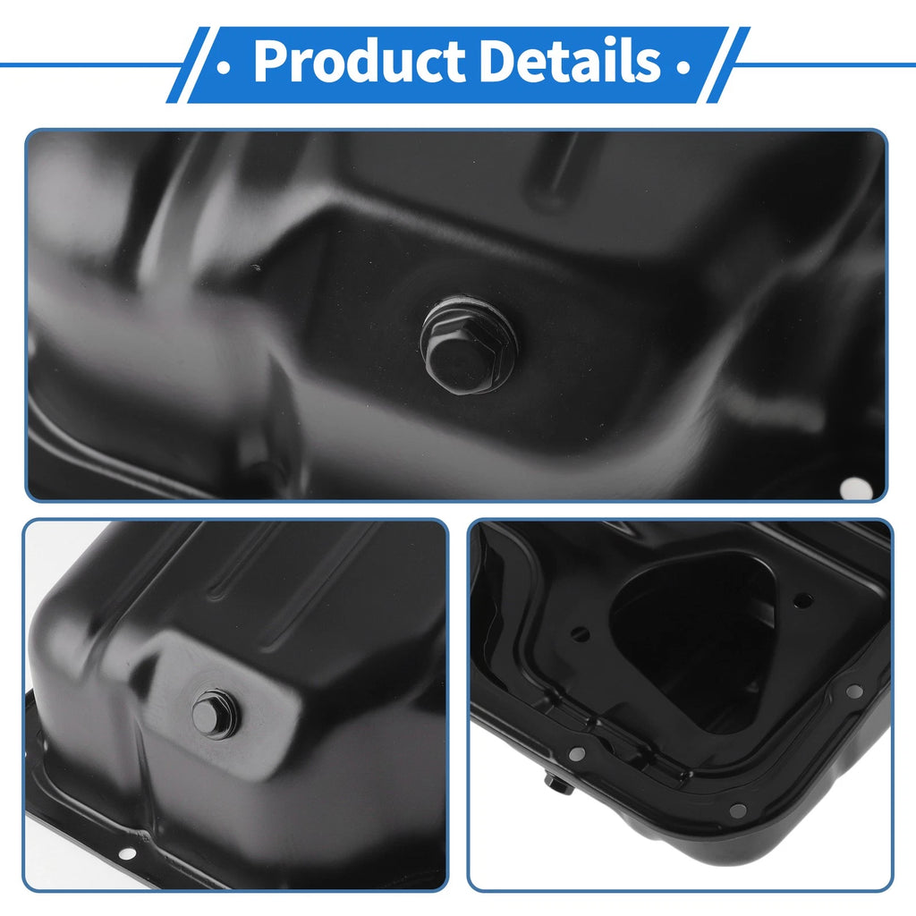 Engine Oil Pan for Toyota Corolla (1998–2008) No.264314 Steel Black