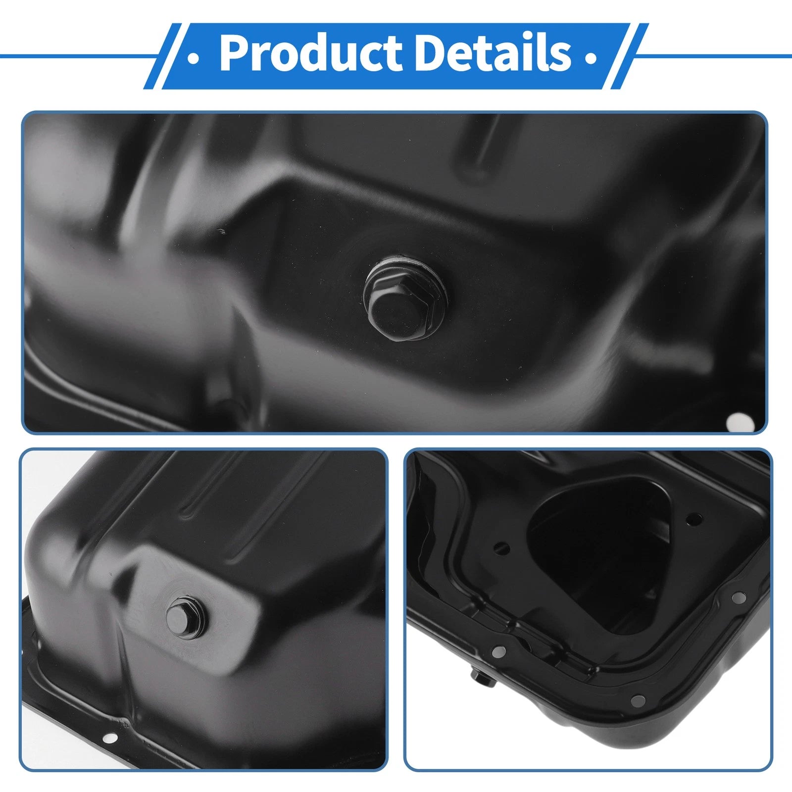 Engine Oil Pan for Toyota Corolla (1998–2008) No.264314 Steel Black