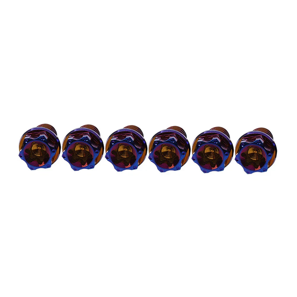 6 x M10x10mm Titanium Torx Head Flange Screws for Motorcycle Bike
