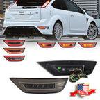 Smoke Red LED Rear Reflector Tail Lights for Ford Escape Kuga (2013–2019)