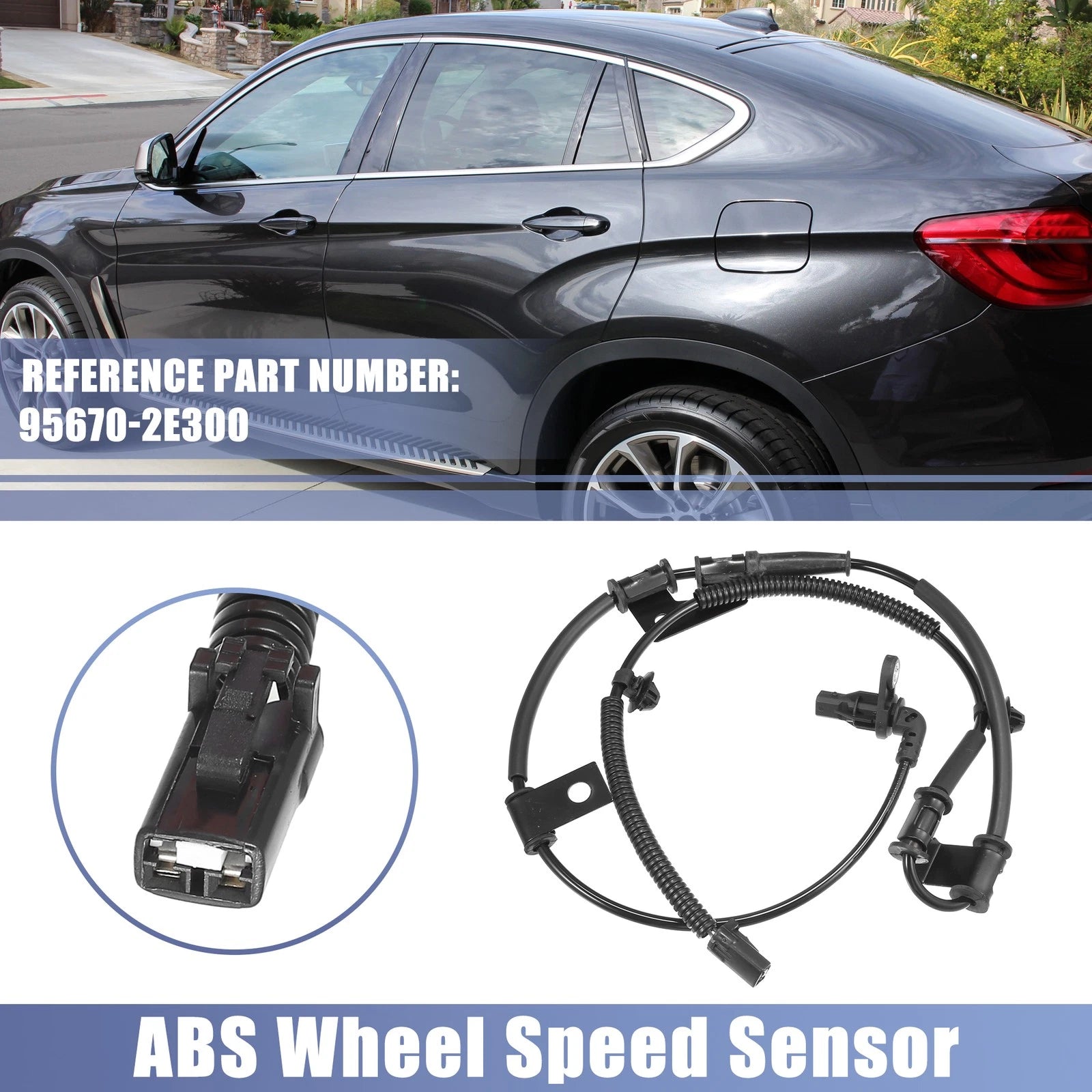 Front Left ABS Wheel Speed Sensor No. 95670-2E300 for Hyundai Tucson (2005–2009)
