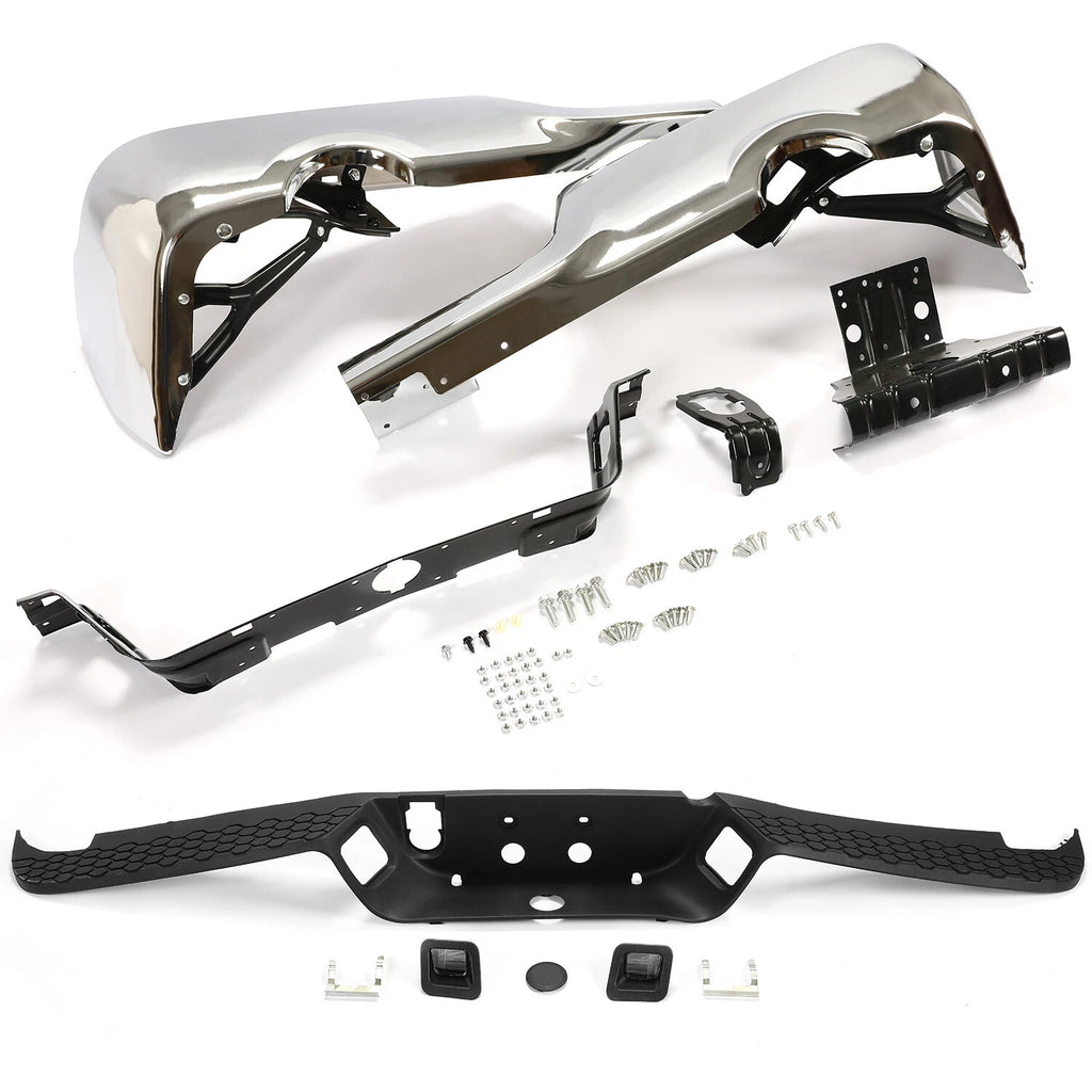Rear Step Bumper for Dodge Ram 1500 (2009–2018, 2019–2023 Classic) W/ Dual Exhaust