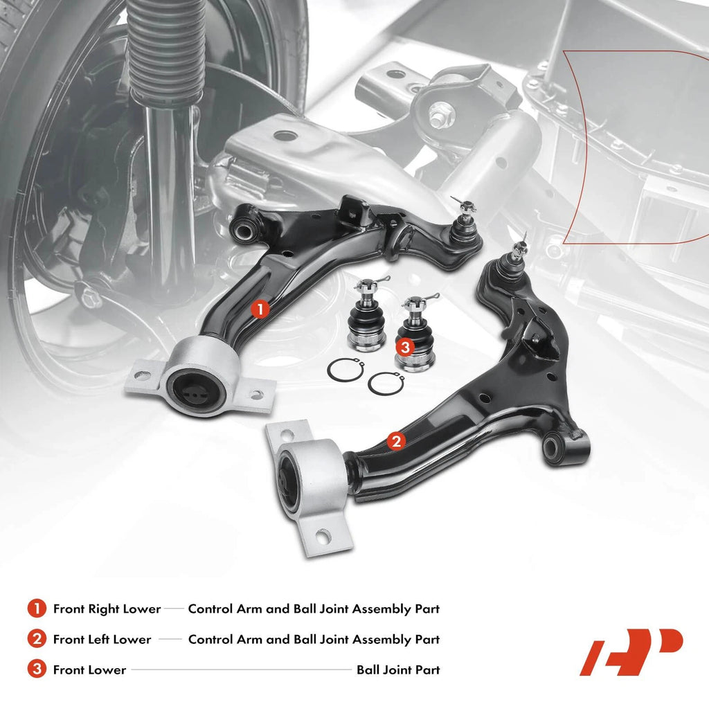Set of 4 Front Lower Control Arms with Ball Joints for Nissan Maxima