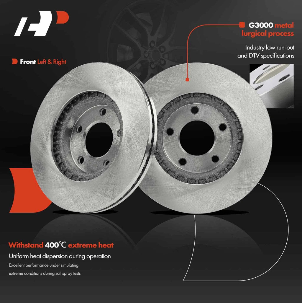 Front Side Disc Brake Rotors for Ford Edge Lincoln MKX (2007–2009)