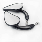 Black Raindrop Racing Mirrors for Harley Iron 883 1200 Custom Roadster (2004–2023)