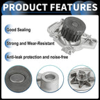 Water Pump for Honda Civic 1.7L (2001–2005) No. 19200PLMA01S1/14400PLM004 w/ Seals Kit