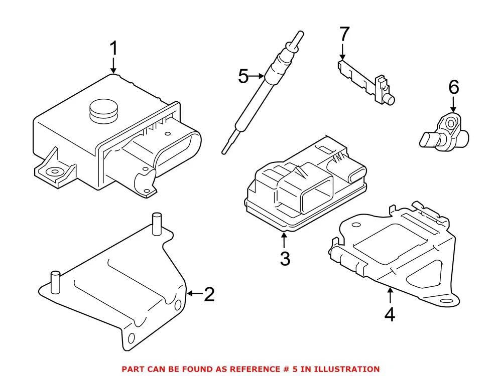 Genuine OEM Diesel Glow Plug for BMW (2000–2023) 12230035934