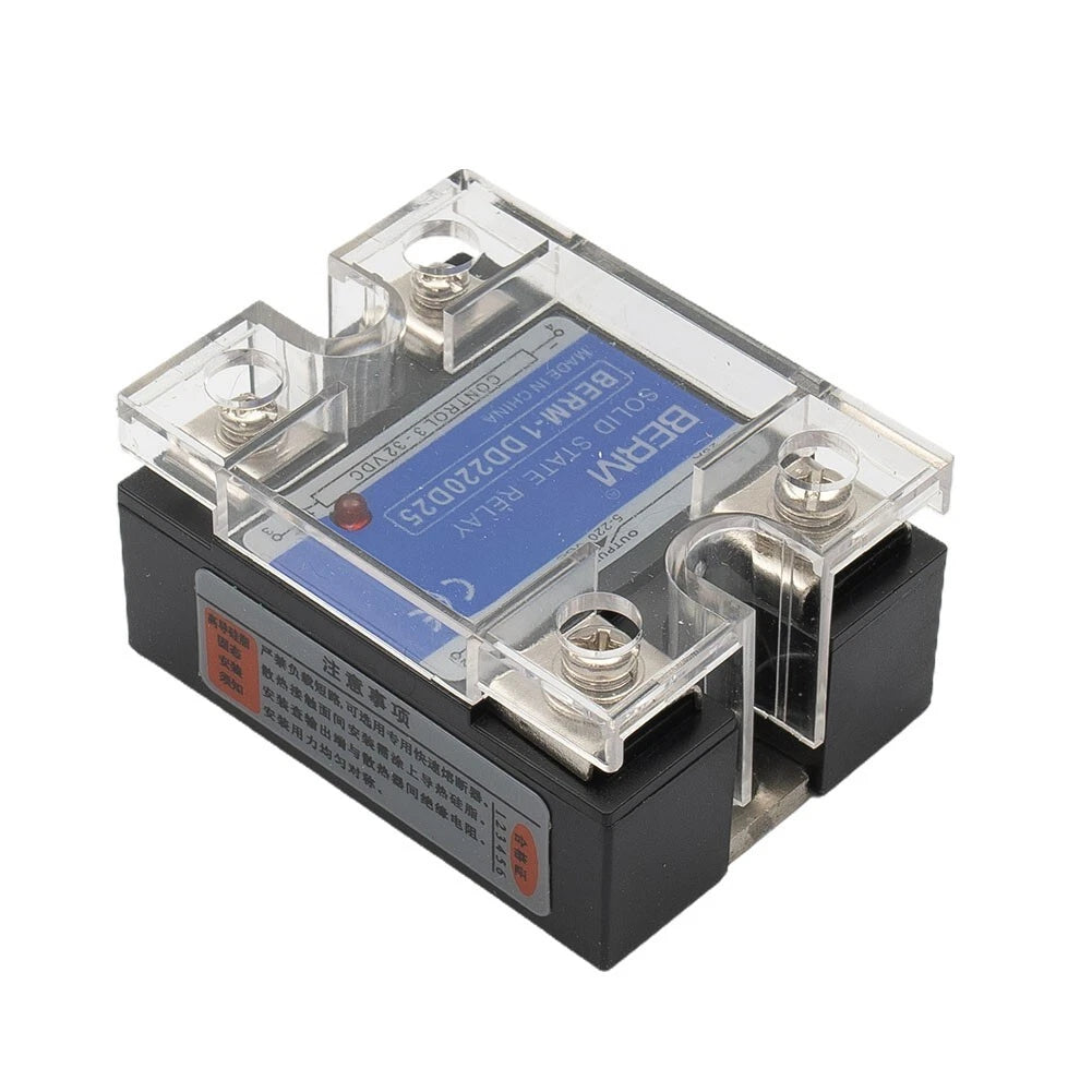 SSR-25DD Solid State Relay for DC Input 3-32VDC to Output 5-240VDC 25A
