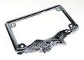 Chrome American Eagle License Plate Tag Frame Holder for Harley Davidson (2008–2024)