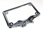 Chrome American Eagle License Plate Tag Frame Holder for Harley Davidson (2008–2024)