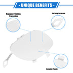 Tow Hook Eye Hole Cap for Mercedes-Benz E400 (2017–2018) White