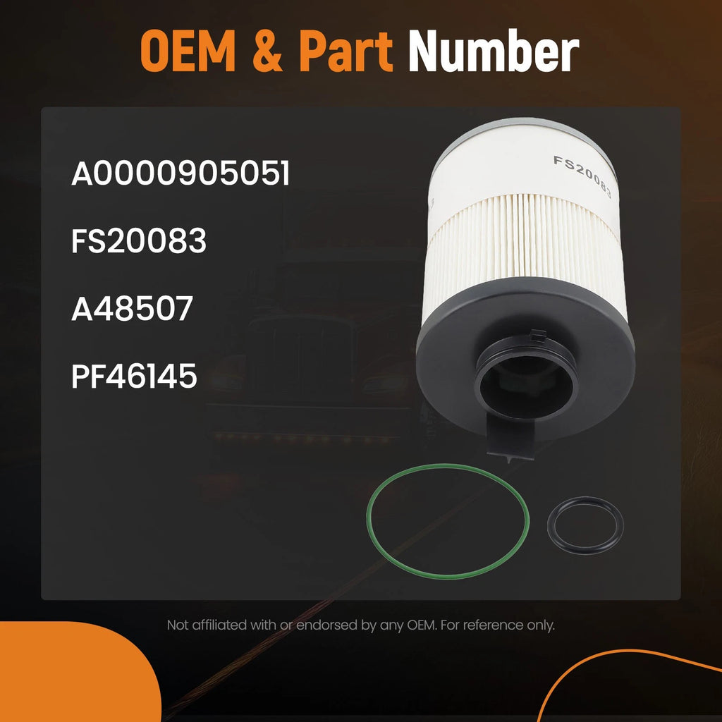 3X Fuel Water Separator Filter for Cummins ISX, Detroit DD13 DD15 DD16
