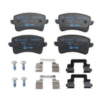 Set of 4 Hella Rear Low-Met Disc Brake Pads for Audi Q5 SQ5 S4 S5 (2009–2023)