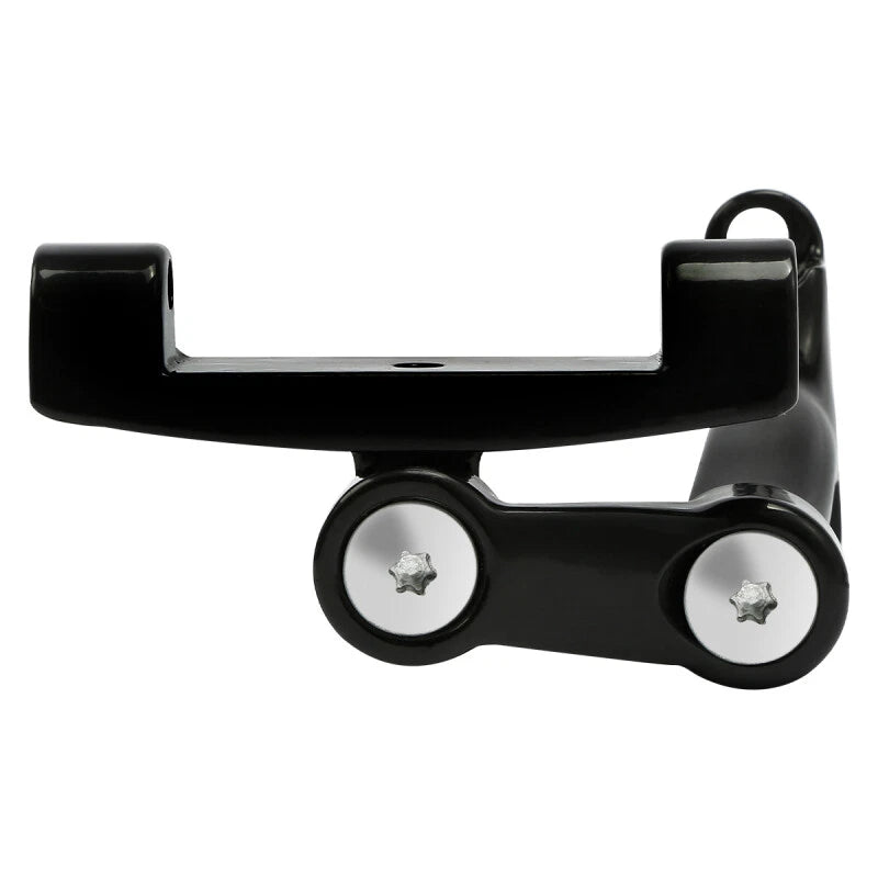 Chrome/Black Adjustable Footboard Mount for Harley Road King (1993–2025)