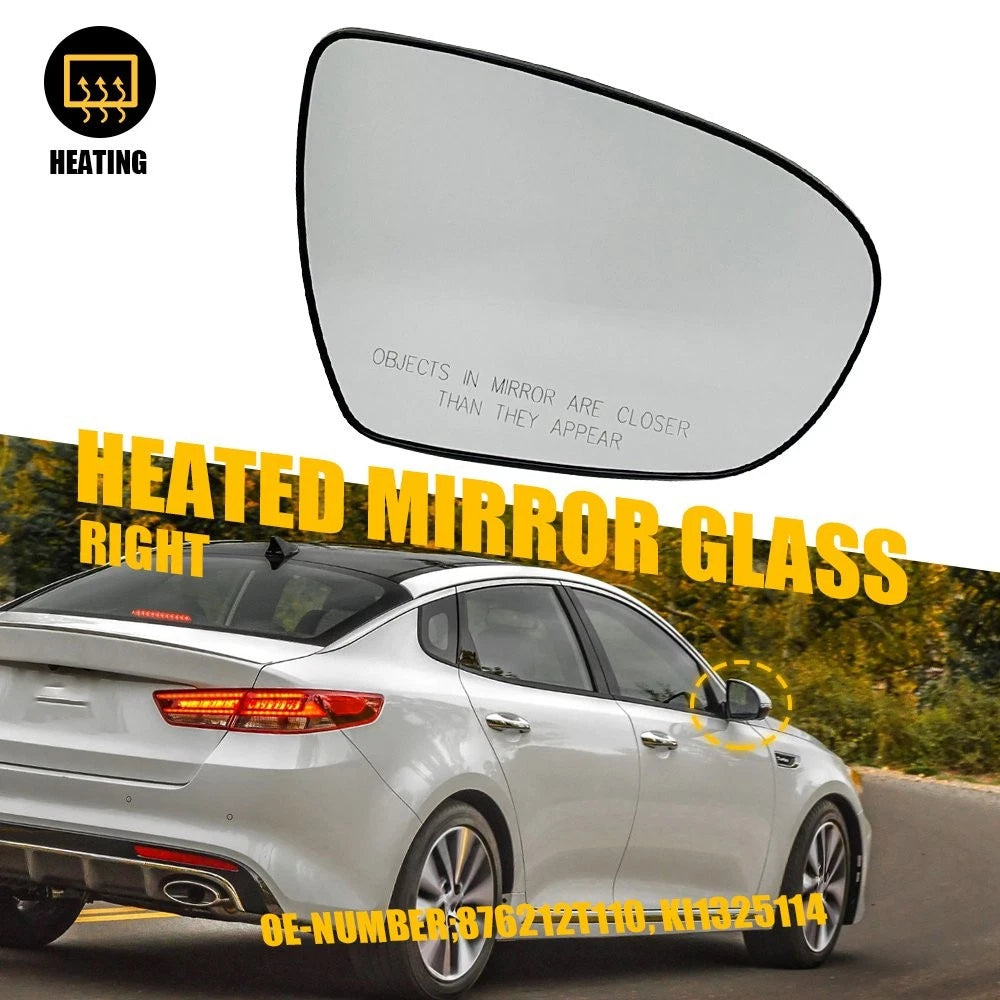 Heated Passenger Side Mirror Glass for Kia Optima (2011–2016)