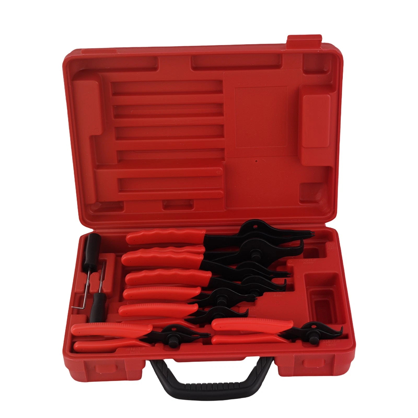 Set of 10 Universal Snap Ring Pliers for Auto Lawn Mower (1-2.3mm)