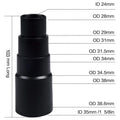 Round Dust Brush Vacuum Attachment for (1-1/4 to 1-3/8 Inch)