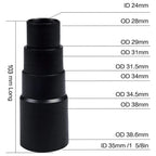 Round Dust Brush Vacuum Attachment for (1-1/4 to 1-3/8 Inch)