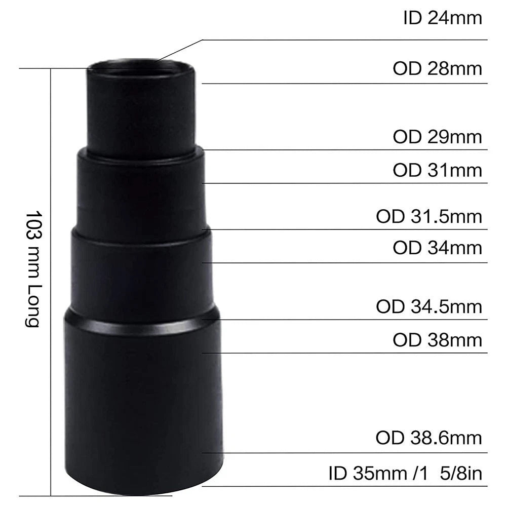 Round Dust Brush Vacuum Attachment for (1-1/4 to 1-3/8 Inch)