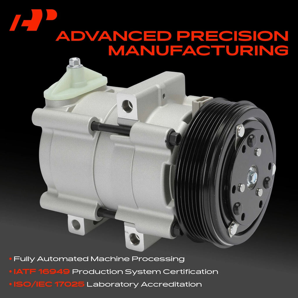 A/C Compressor with Clutch for Ford F-150 F-250 F-350 F53 (2002–2007)