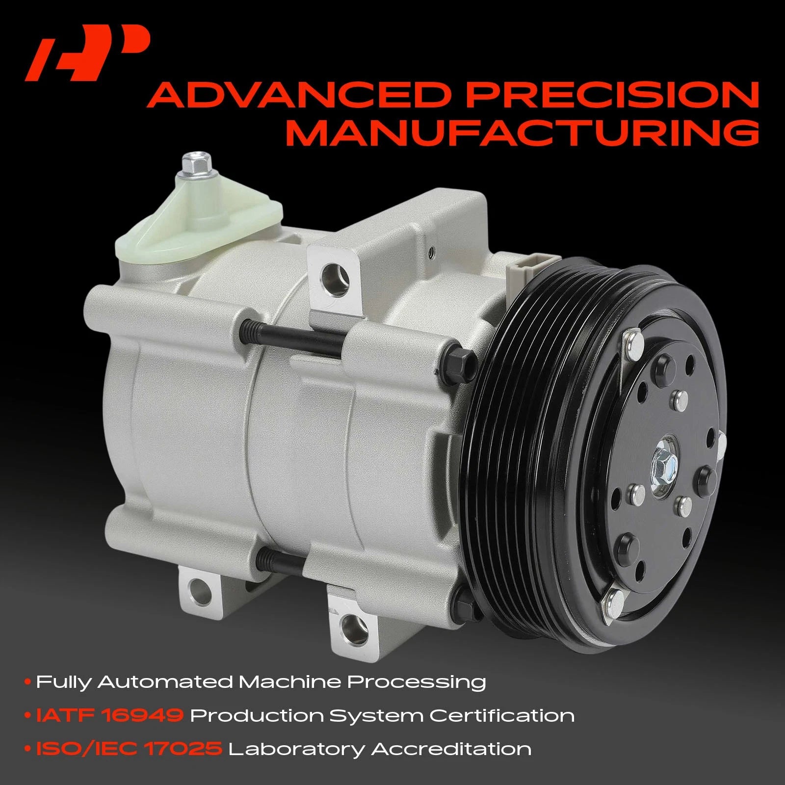 A/C Compressor with Clutch for Ford F-150 F-250 F-350 F53 (2002–2007)