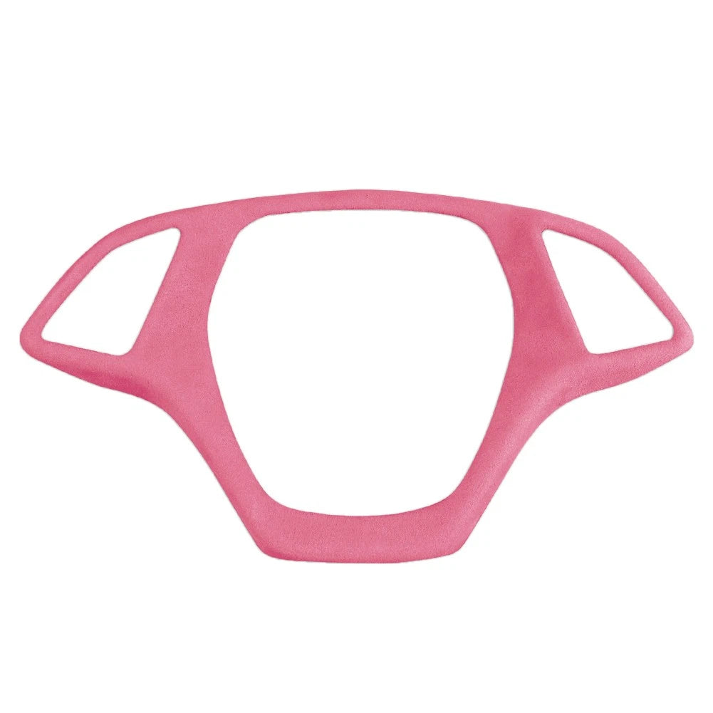 Suede Steering Wheel Cover for Chevrolet Corvette C7 (2014–2019) Pink