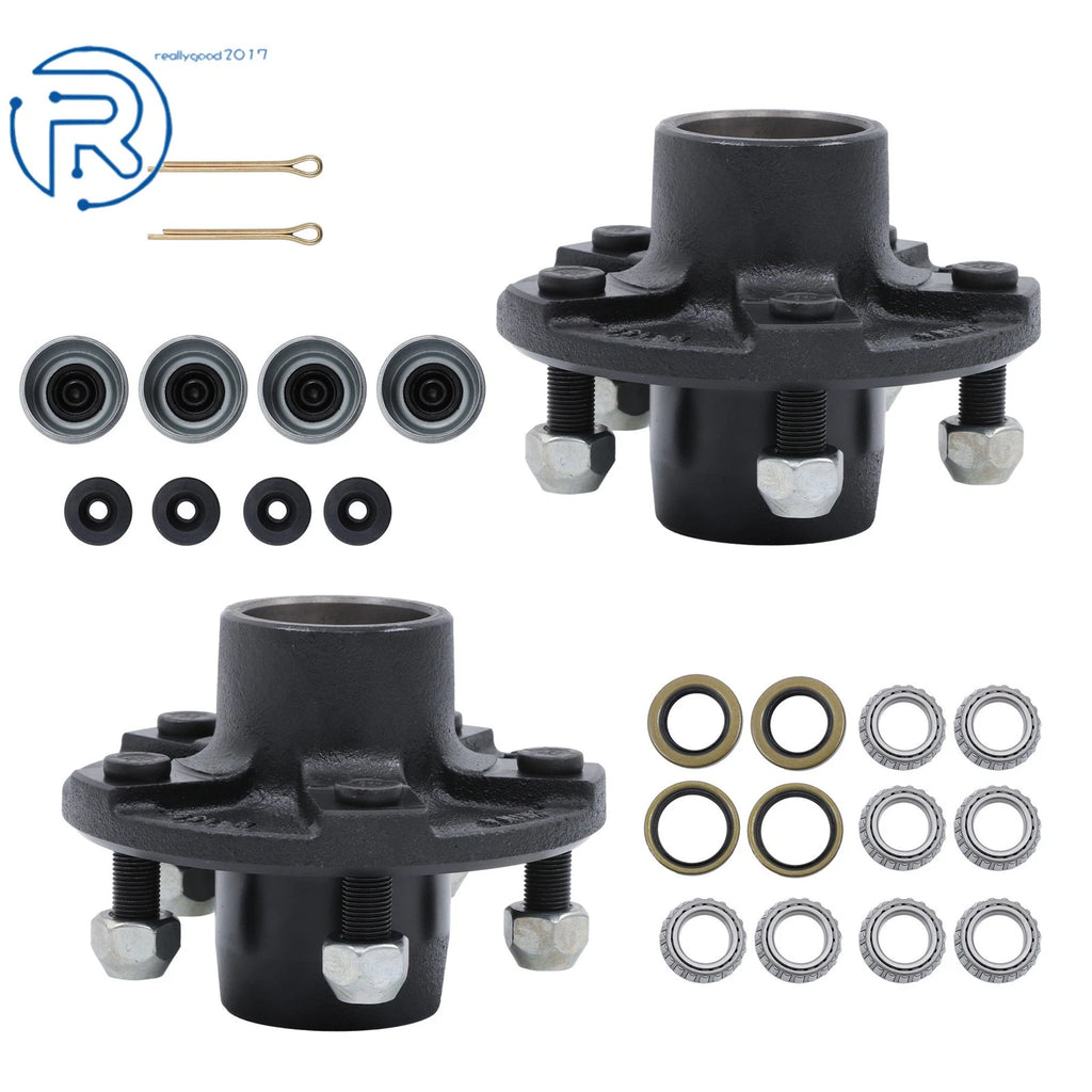 2 Pack Trailer Idler Hub Kits for 2000 lbs Spindle (1'' or 1-1/16'')